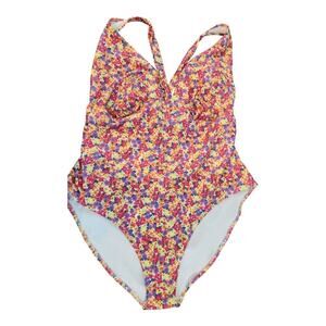 Old Navy one piece womens swimsuit plus sz 3X floral print NWT